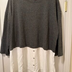 Vince Camuto Charcoal Knit Top
